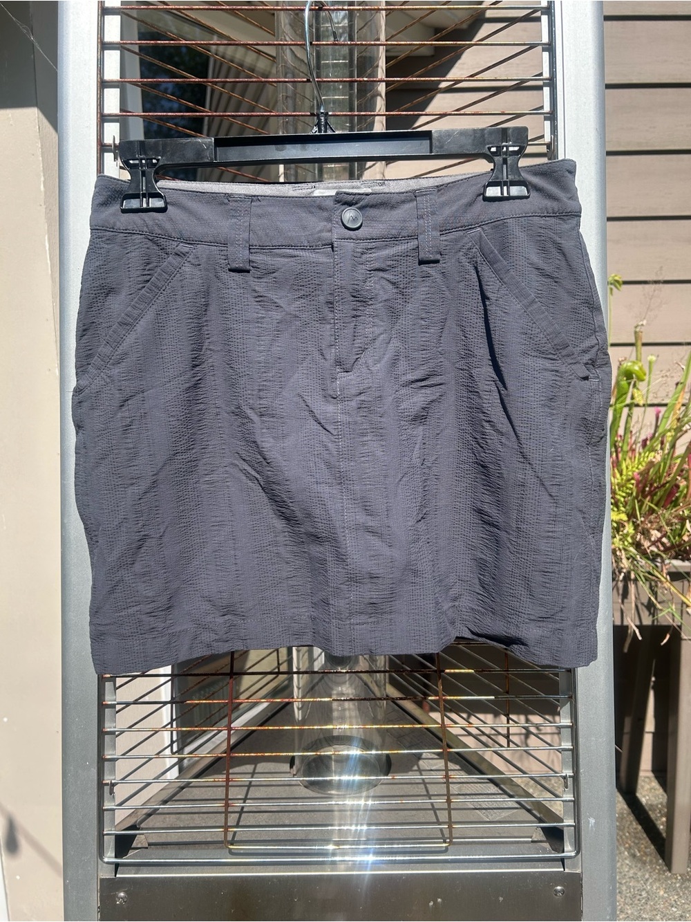 Marmot Charcoal Gray Textured Skirt